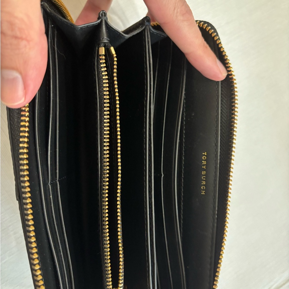 Tory Burch Black Leather Wallet - Picture 2 of 3